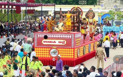 Udupi saree  in Mysore Dasara Procession 2022